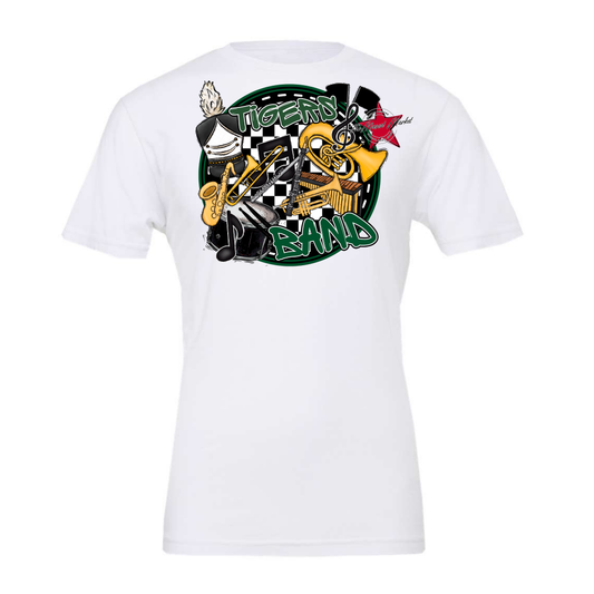 Tigers Circle Band Design-Green