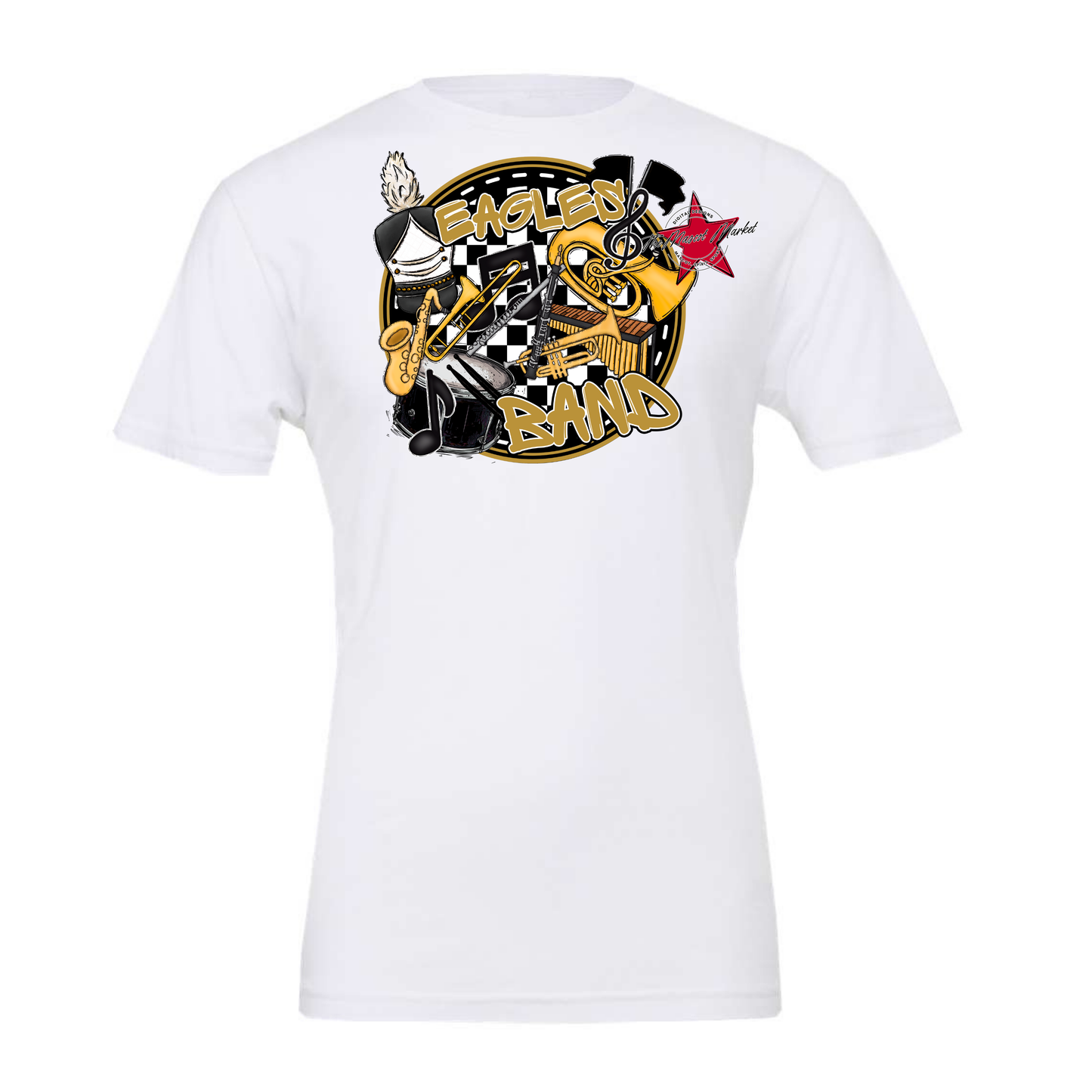 Eagles Circle Band Design-Gold