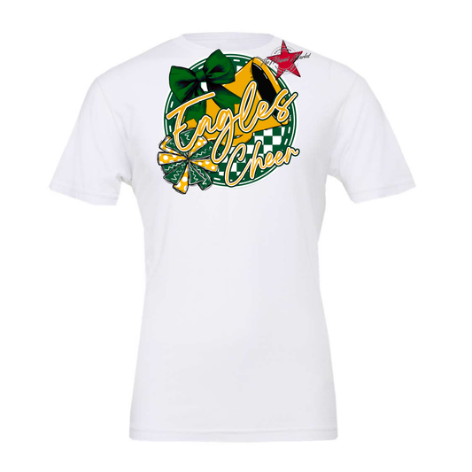 Eagles Circle Cheer Design-Green-Yellow