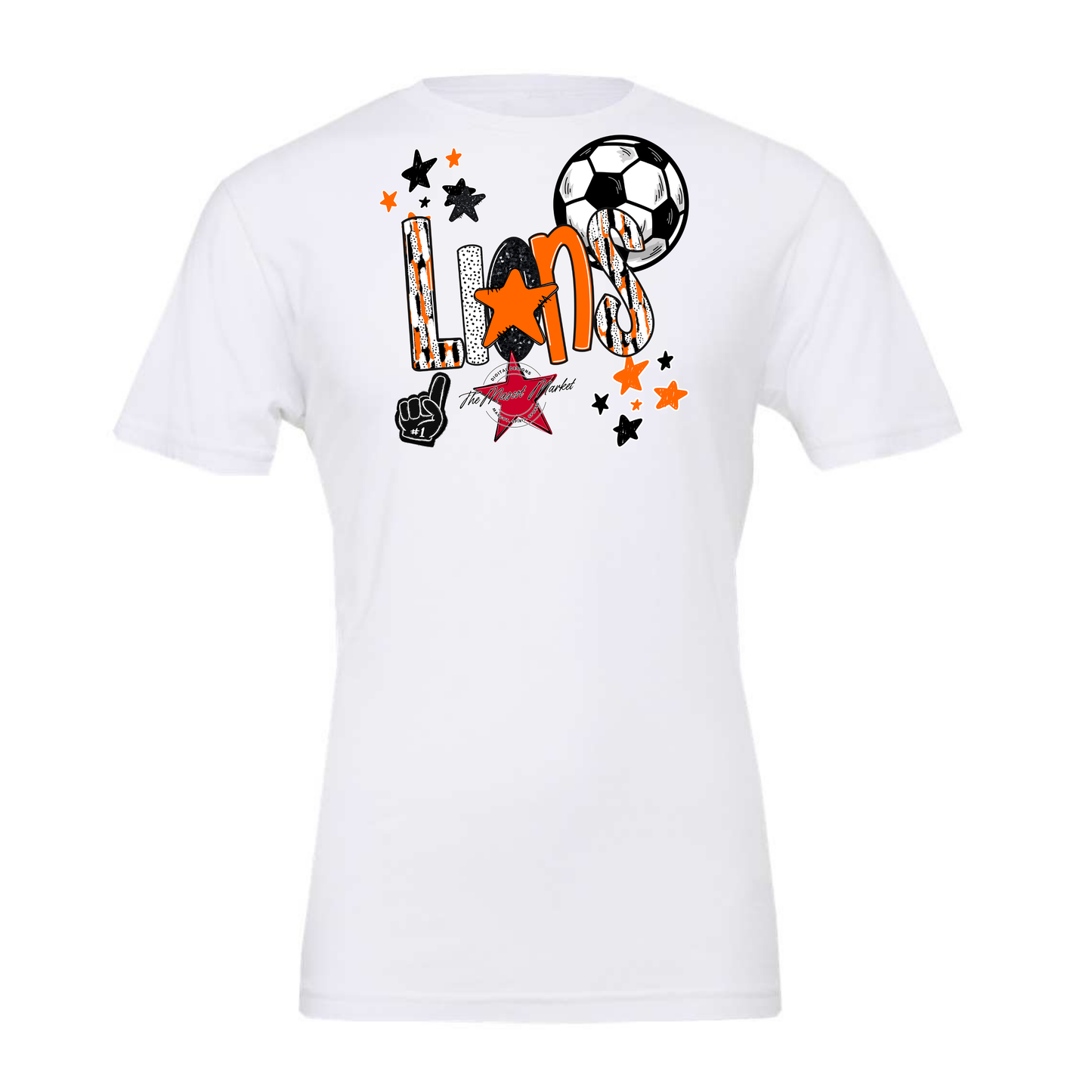 Lions Soccer Scrape-Orange