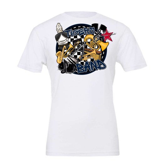Tigers Circle Band Design-Navy
