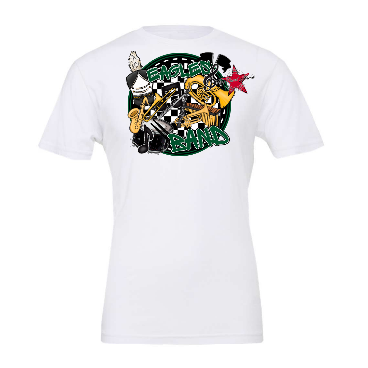 Eagles Circle Band Design-Green