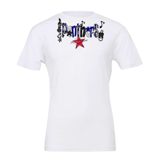 Panthers Band Scrape-Blue