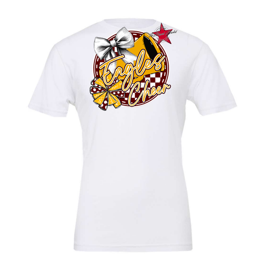 Eagles Circle Cheer Design-Maroon-Yellow