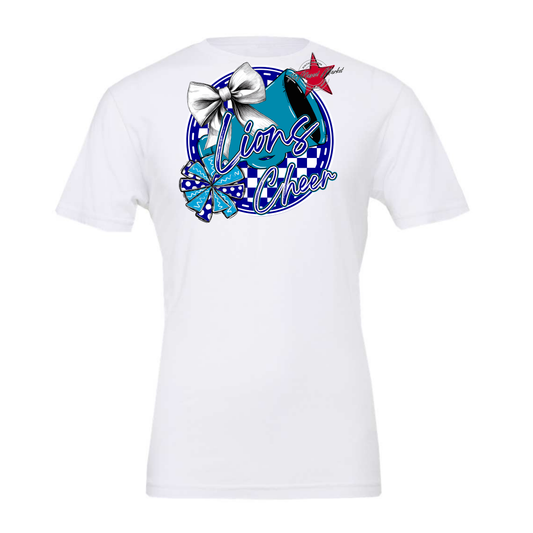 Lions Circle Cheer Design-Blue-Carolina Blue