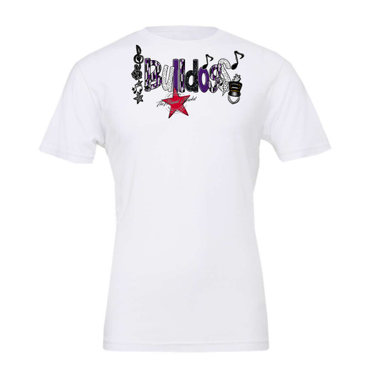 Bulldogs Band Scrape-Purple