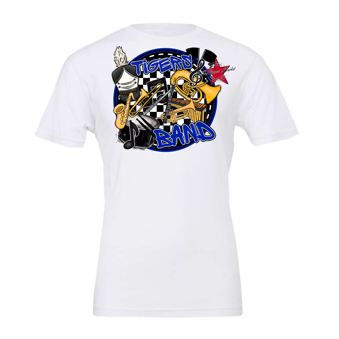 Tigers Circle Band Design-Royal Blue