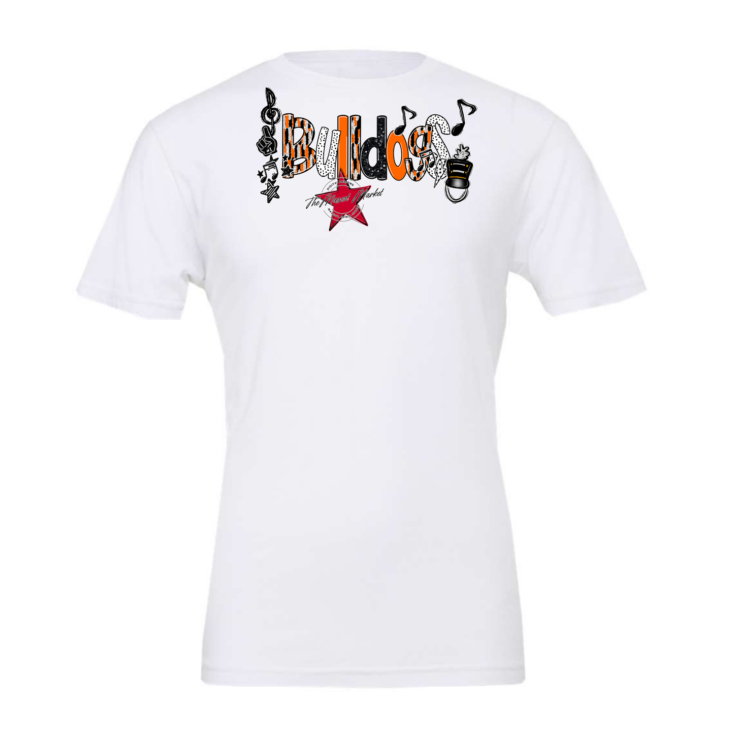 Bulldogs Band Scrape-Orange