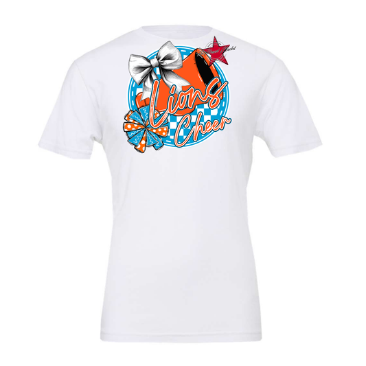 Lions Circle Cheer Design-Carolina Blue-Orange