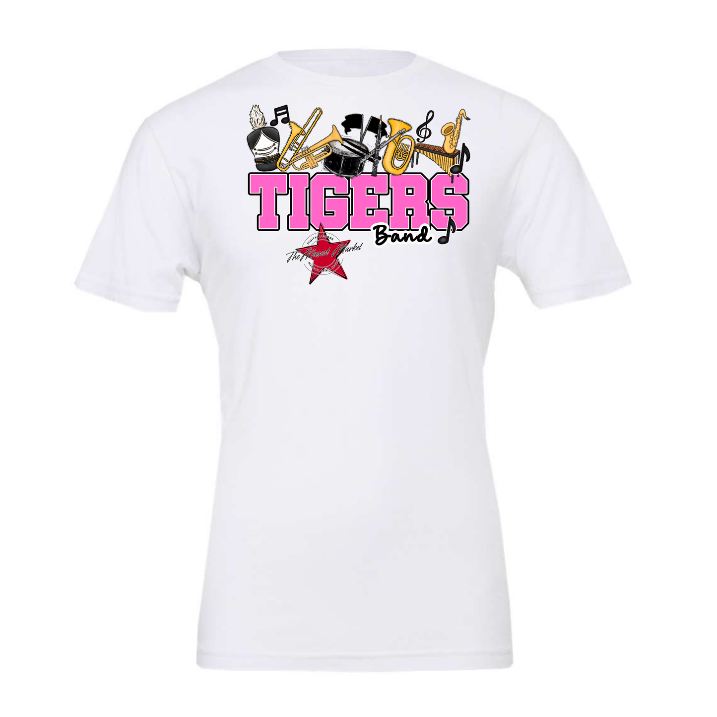 Tigers Varsity Band-Baby Pink