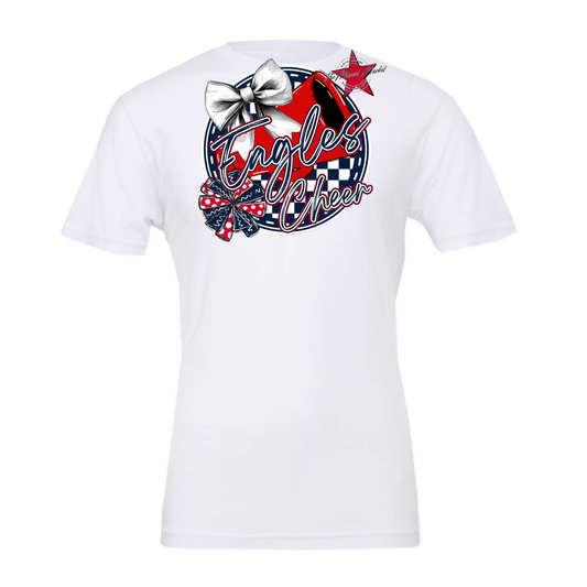 Eagles Circle Cheer Design-Navy-Red