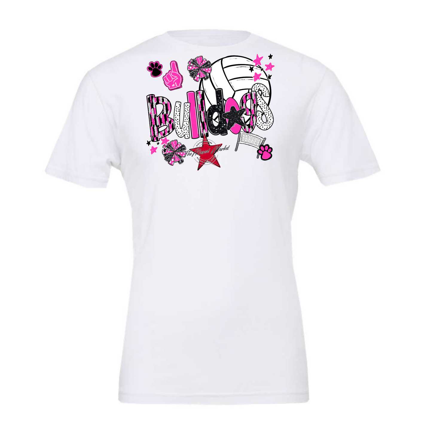 Bulldogs Volleyball Scrape-Pink