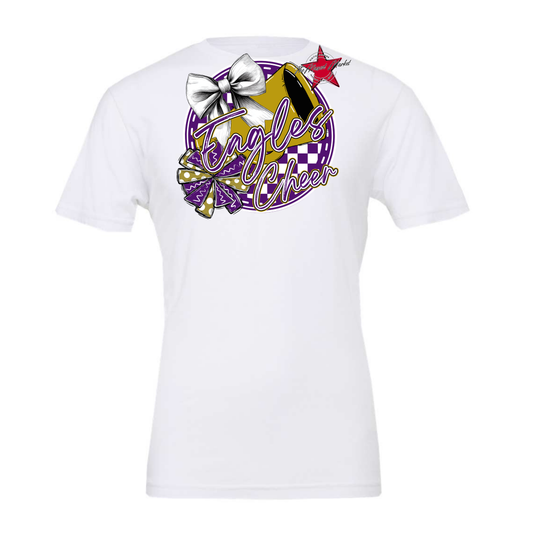 Eagles Circle Cheer Design-Purple-Gold