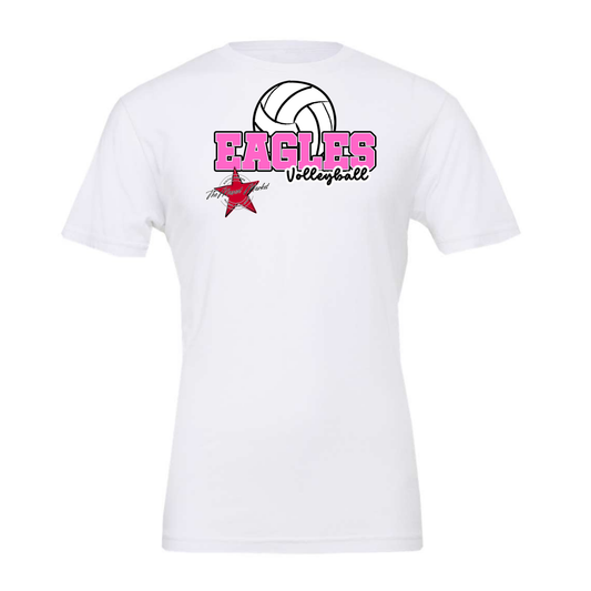 Eagles Varsity Volleyball Design-Baby Pink