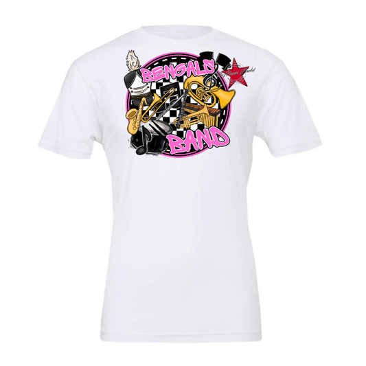 Bengals Circle Band Design-Baby Pink