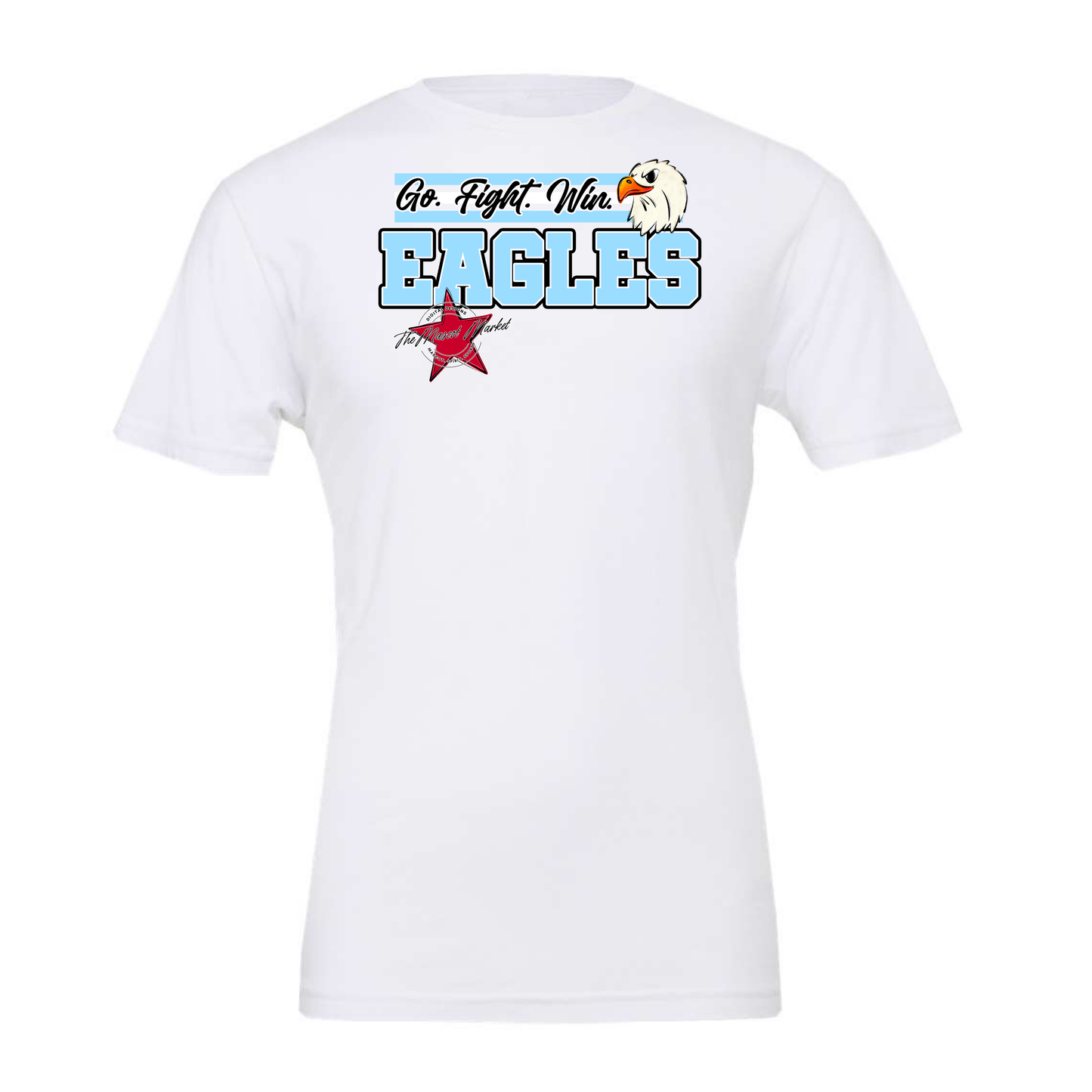 Go Fight Win Eagles-Columbia Blue