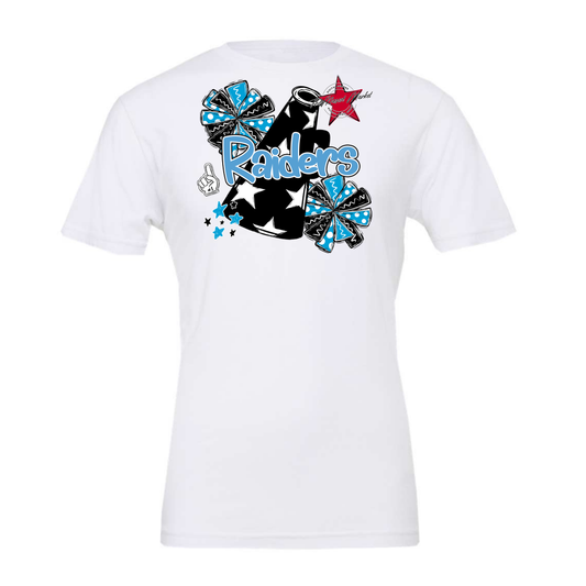 Raiders Alpha Megaphone Cheer-Carolina Blue