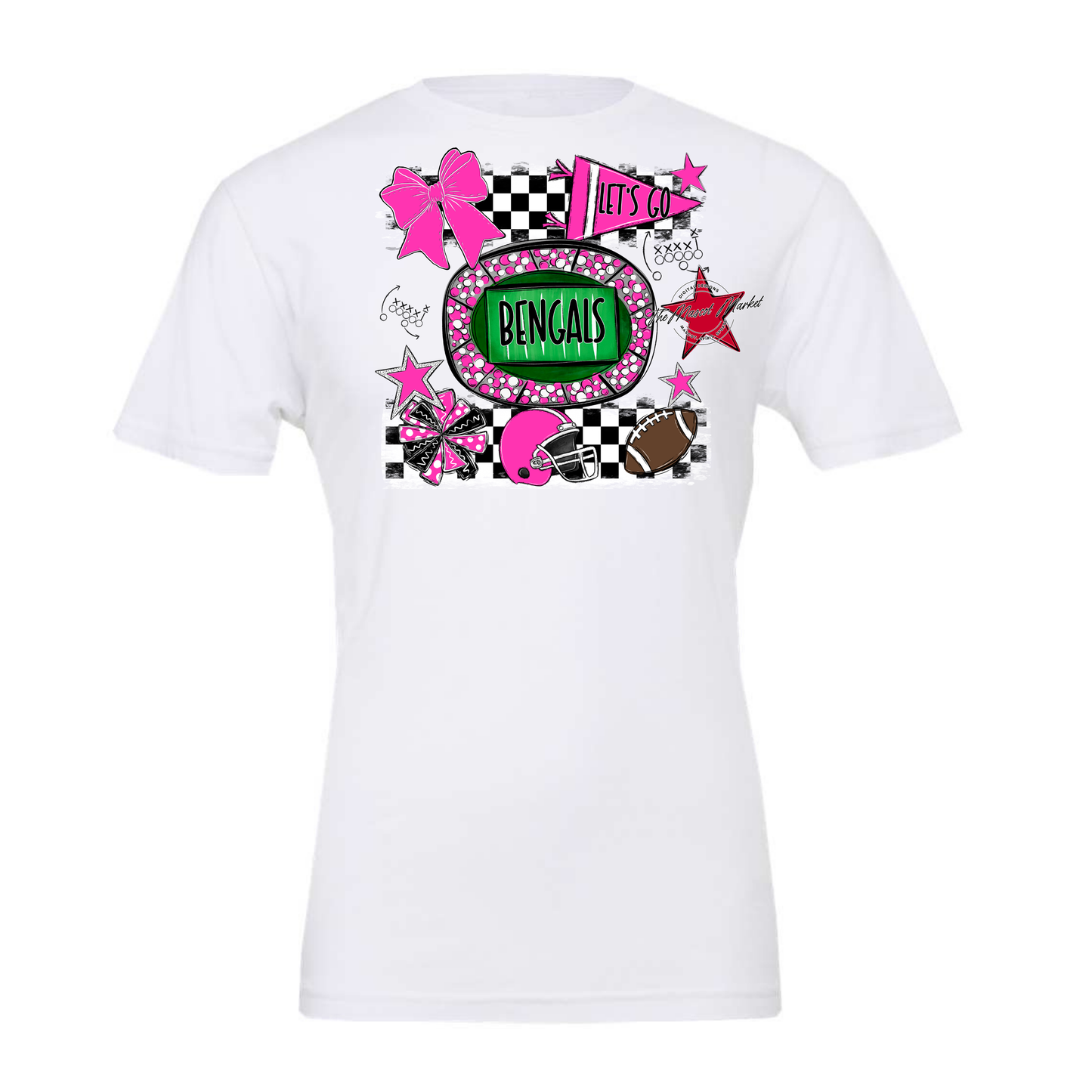 Bengals Checkers Spirit Design-Pink