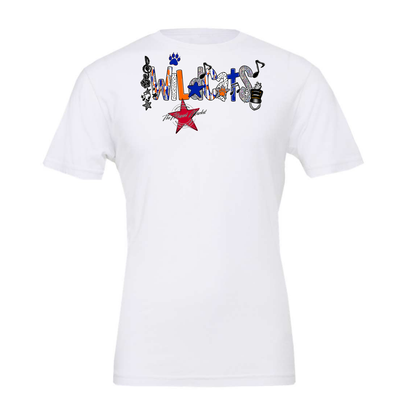 Wildcats Band Scrape-Blue-Orange