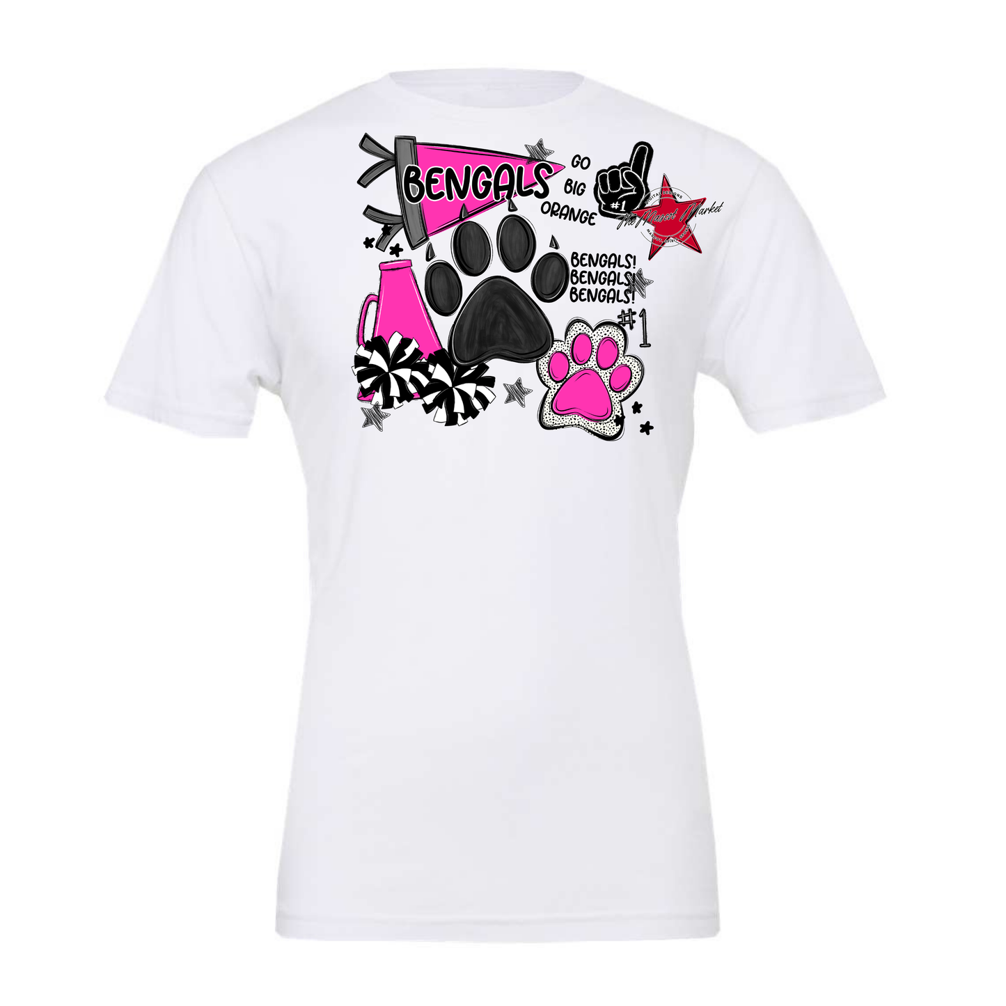 Bengals Mascot Spirit Design 2-Pink