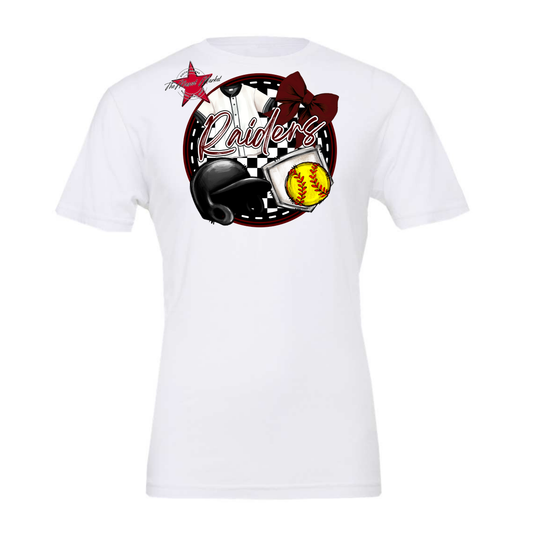 Raiders Circle Softball Design-Maroon