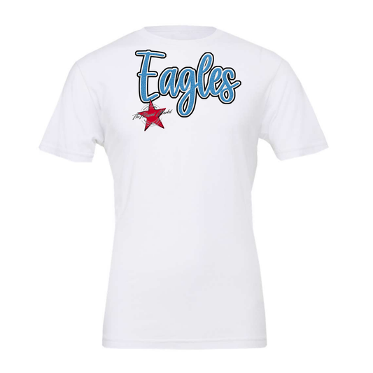 Eagles Faux Chenille Patch-Carolina Blue