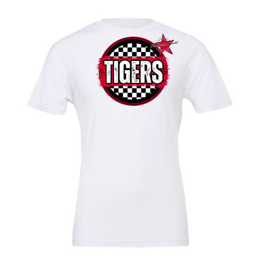 Tigers Circle Frame-Red