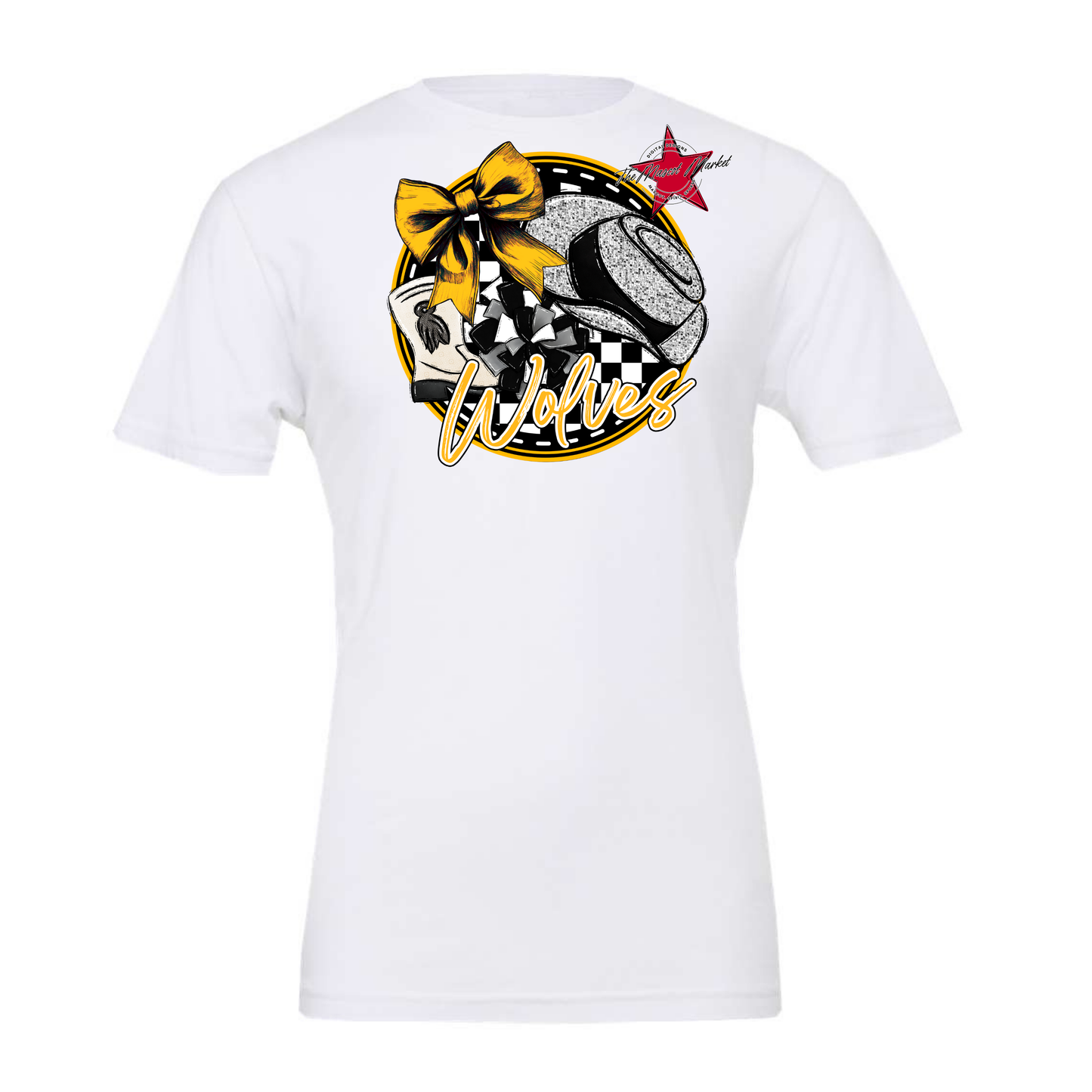 Wolves Circle Drillteam Design-Yellow