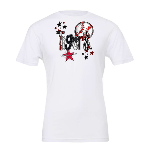 Tigers Baseball Scrape-Maroon