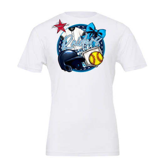 Raiders Circle Softball Design-Navy-Carolina Blue