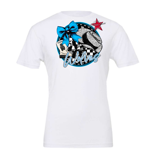 Wolves Circle Drillteam Design-Carolina Blue