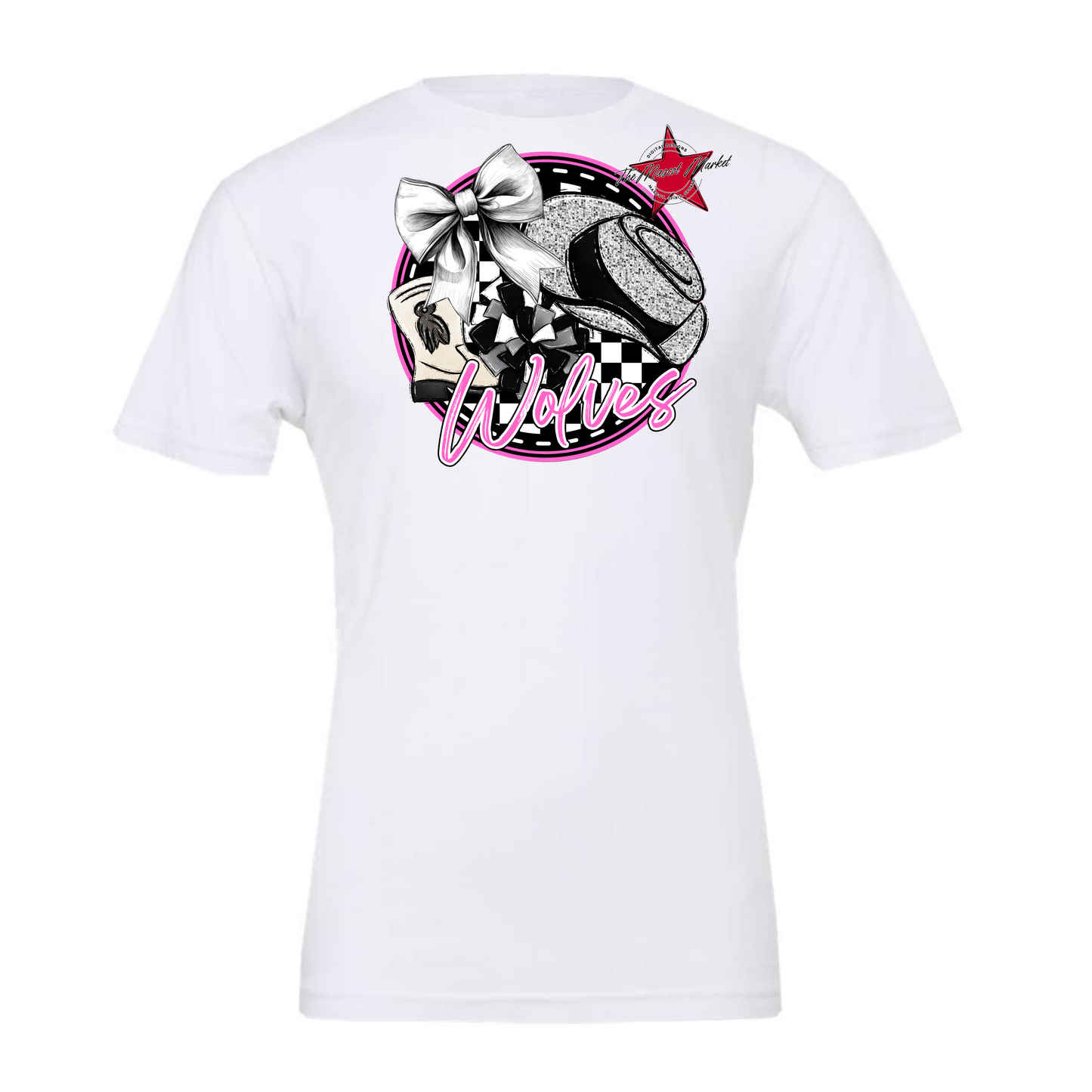 Wolves Circle Drillteam Design-Baby Pink