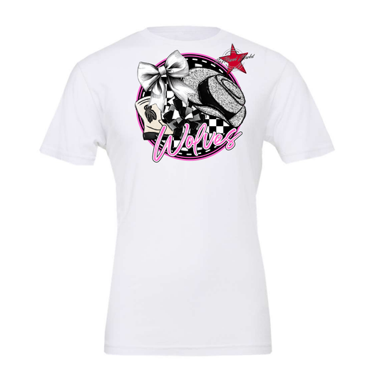 Wolves Circle Drillteam Design-Baby Pink
