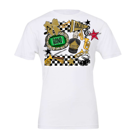 Eagles Band Checkers Design-Gold