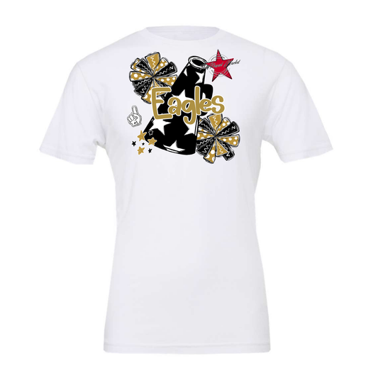 Eagles Alpha Cheer Megaphone-Gold