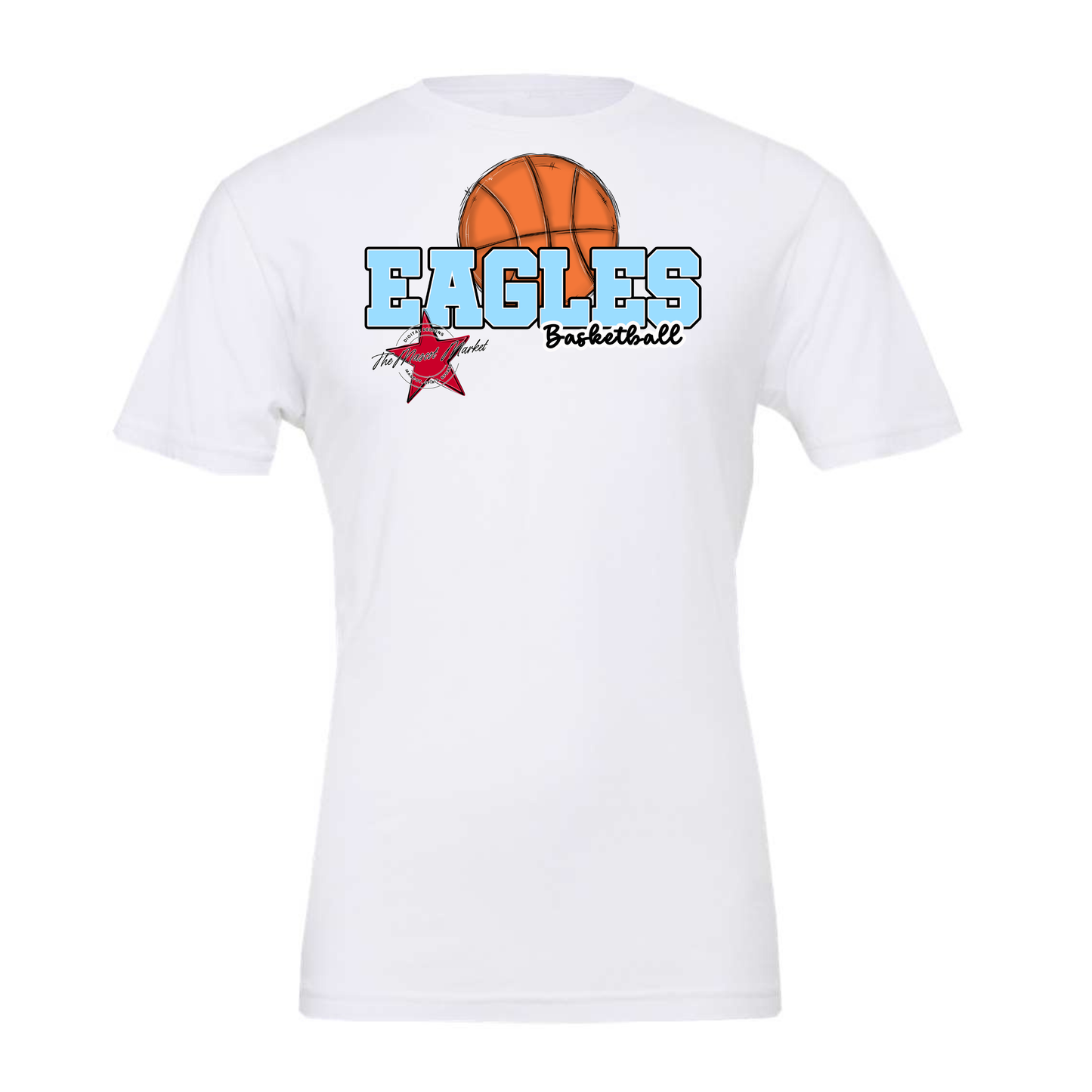Eagles Varsity Basketball Design-Columbia Blue