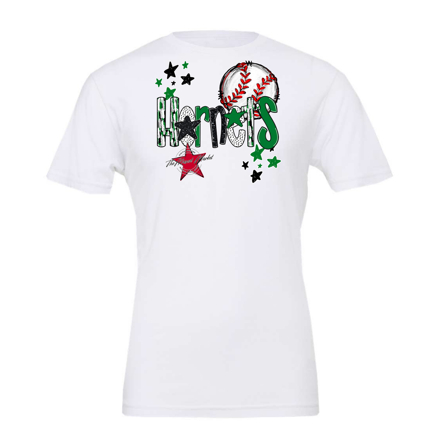 Hornets Baseball Scrape-Kelly Green