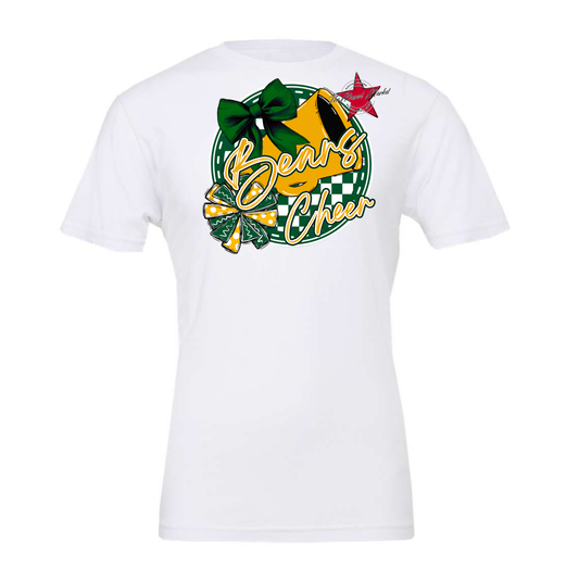 Bears Circle Cheer Design-Green-Yellow