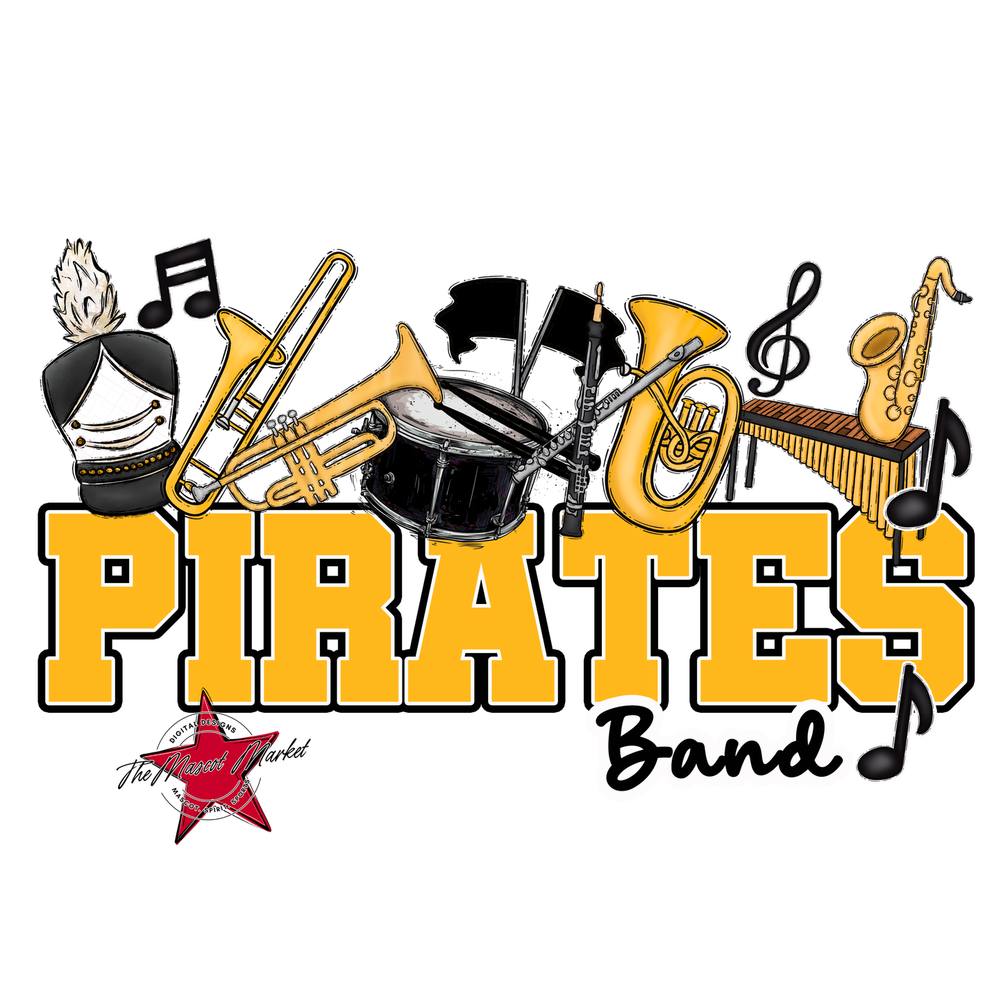 Pirates Varsity Band-Yellow