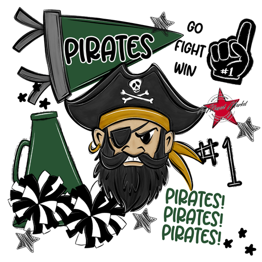 Pirates Spirit Design-Green
