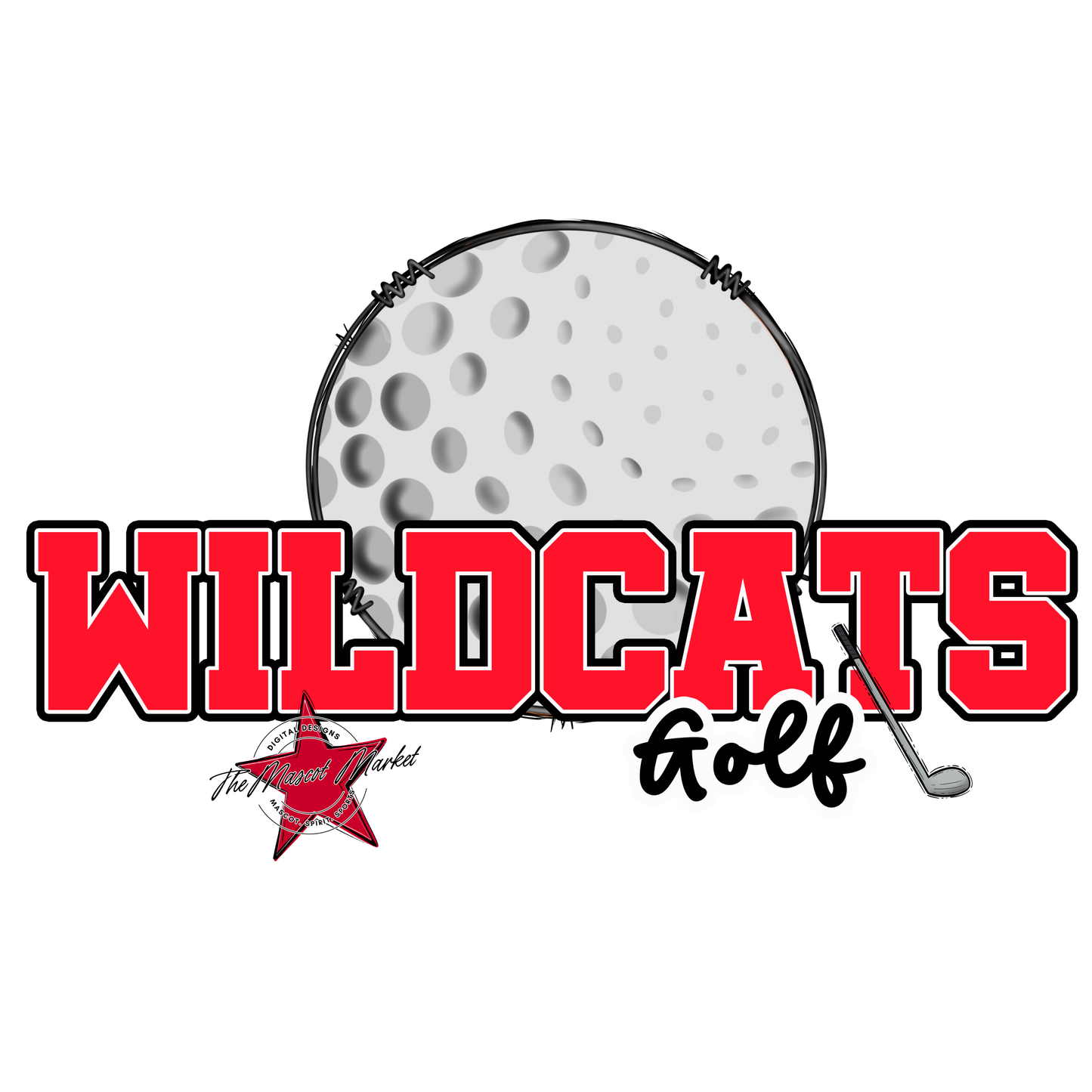 Wildcats Varsity Golf-Bright Red