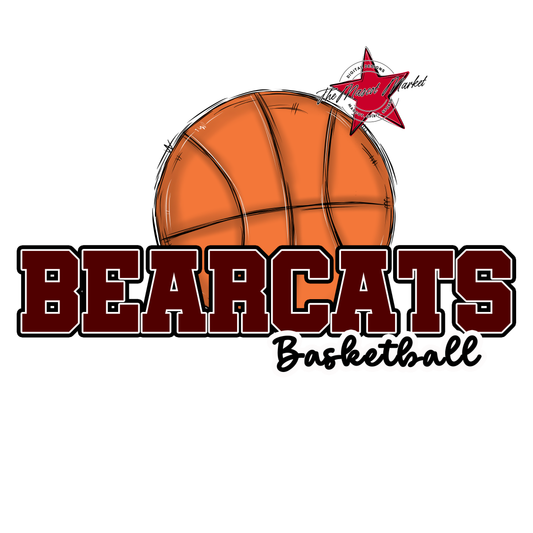 Bearcats Varsity Basketball Design-Maroon