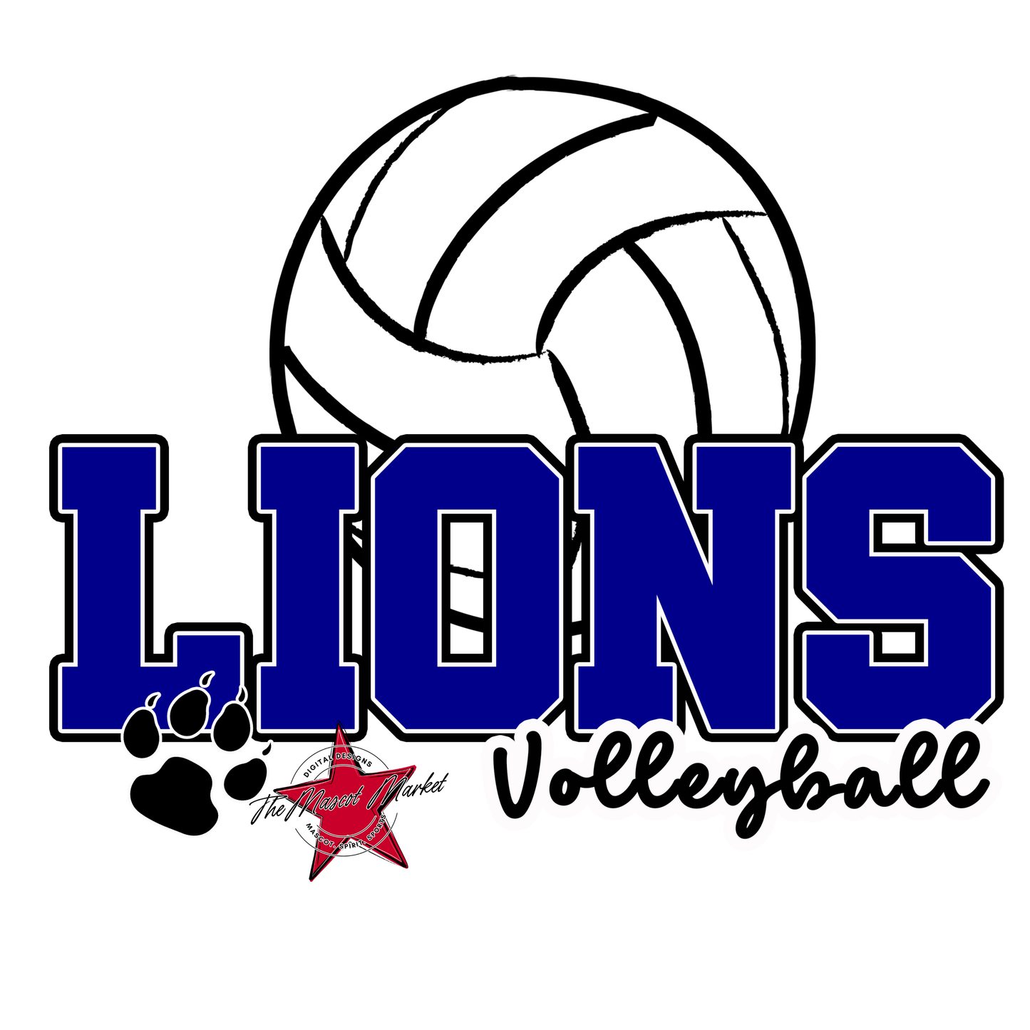 Lions Varsity Volleyball-Blue