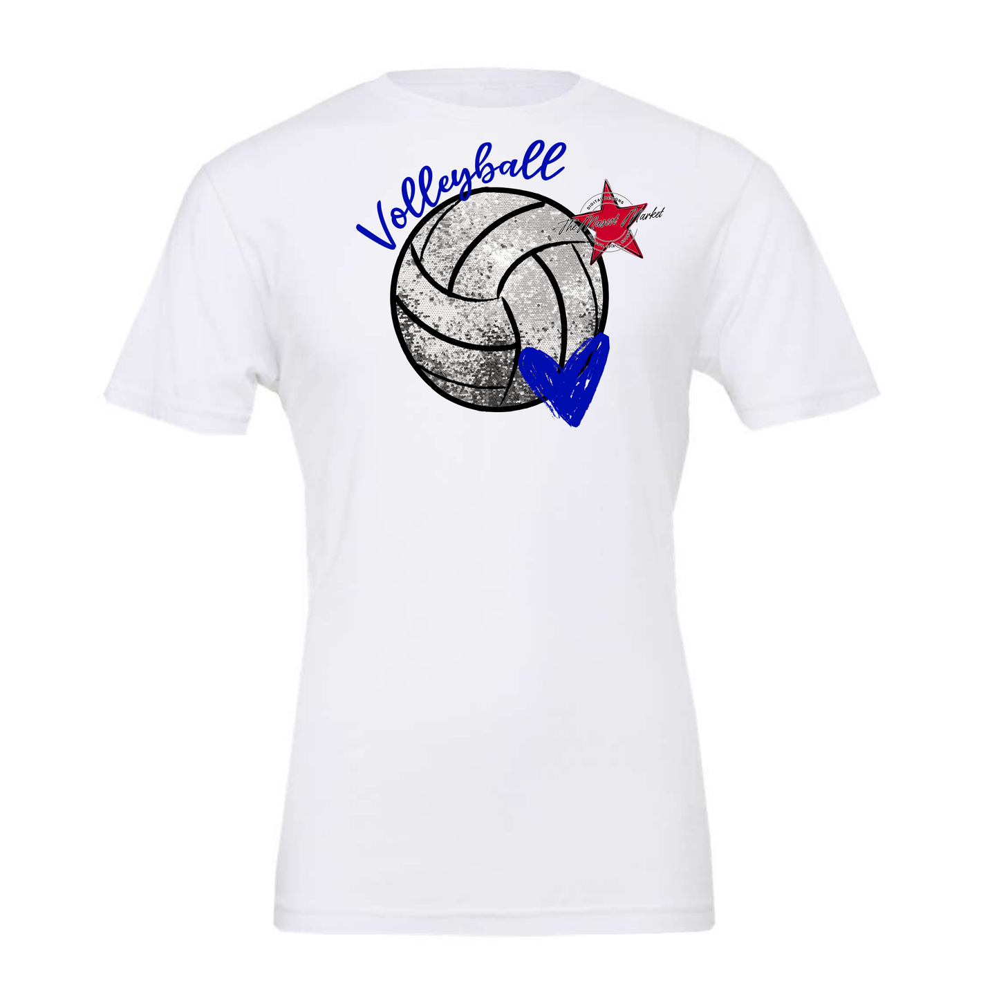 Volleyball Sequins-Blue