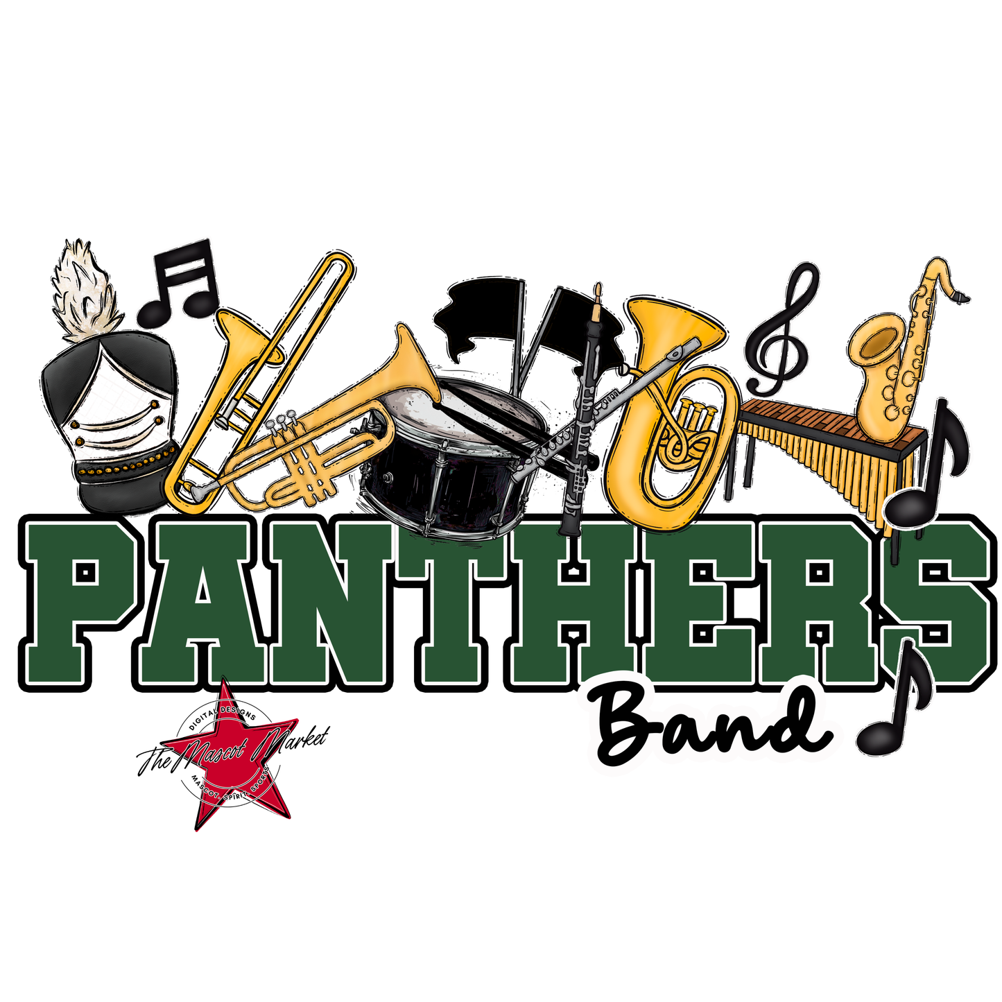 Panthers Varsity Band-Green