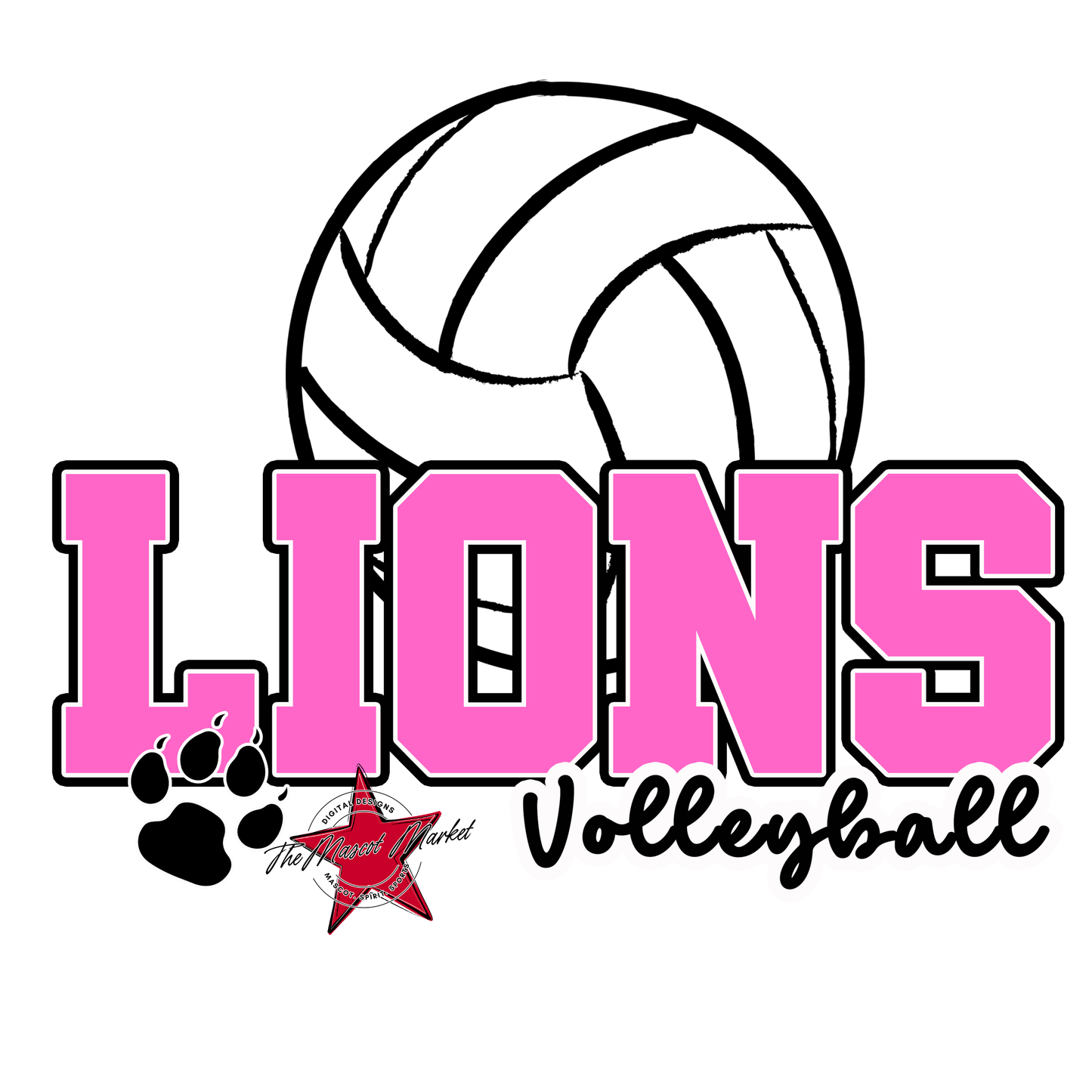 Lions Varsity Volleyball-Baby Pink