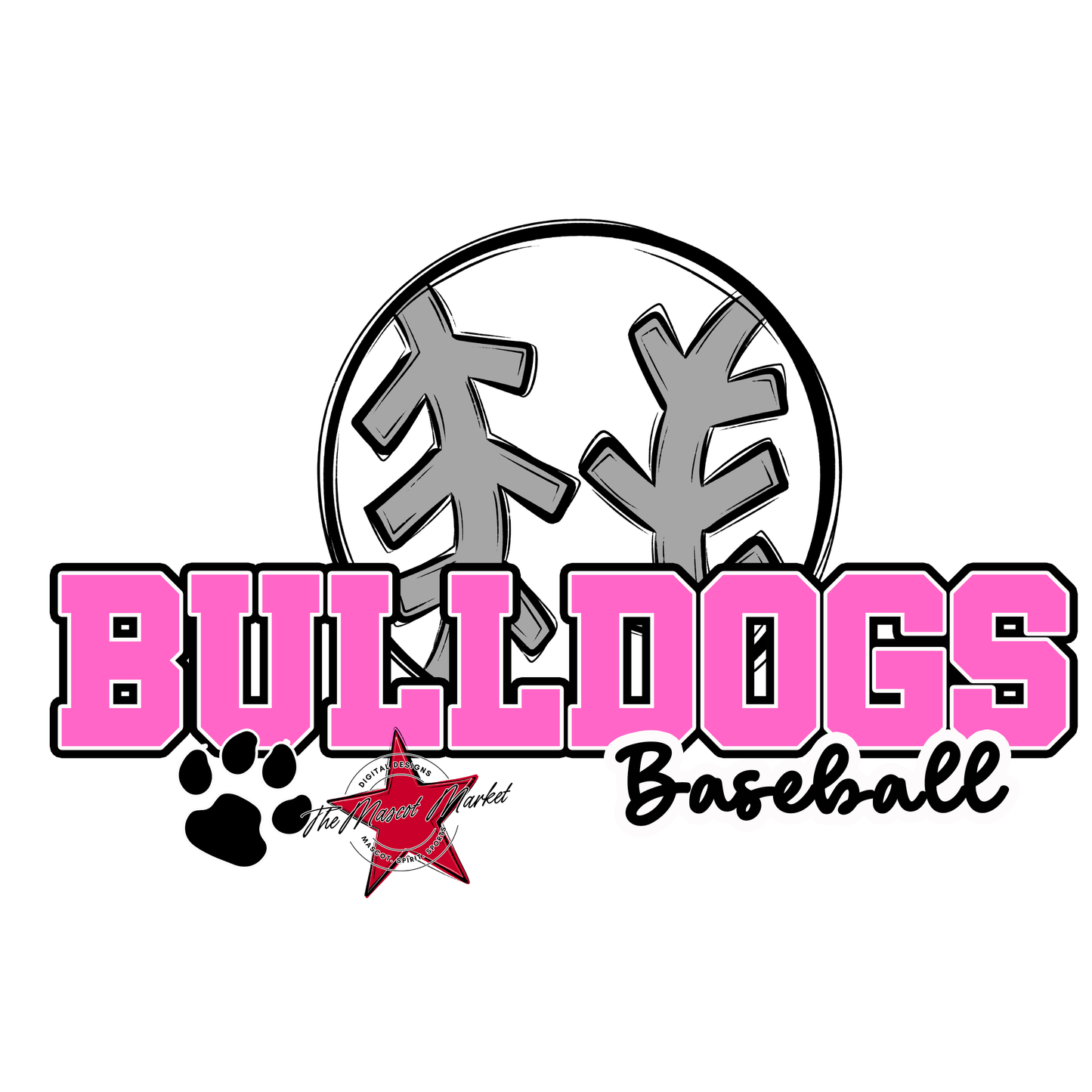 Bulldogs Varsity Baseball-Baby Pink