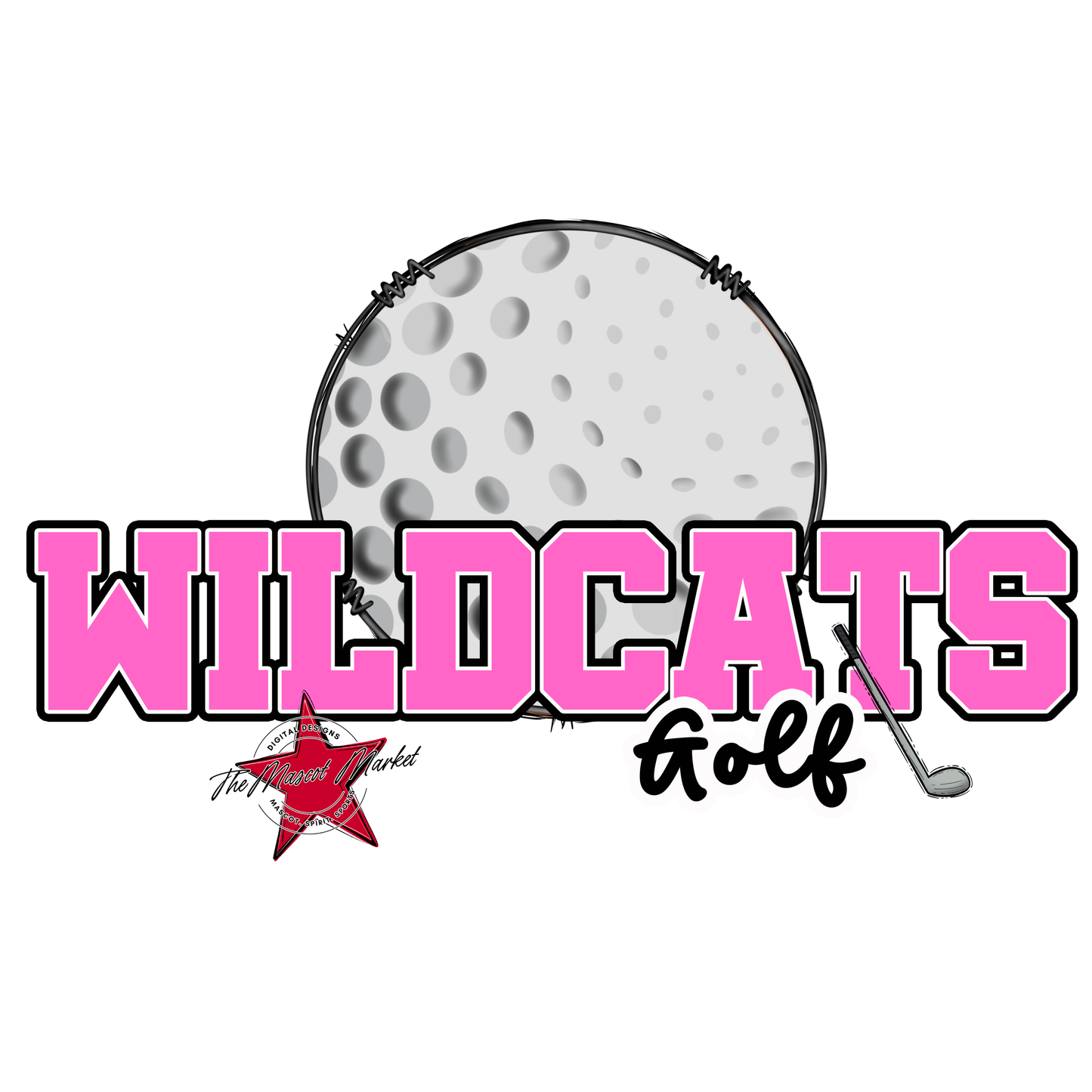 Wildcats Varsity Golf-Baby Pink