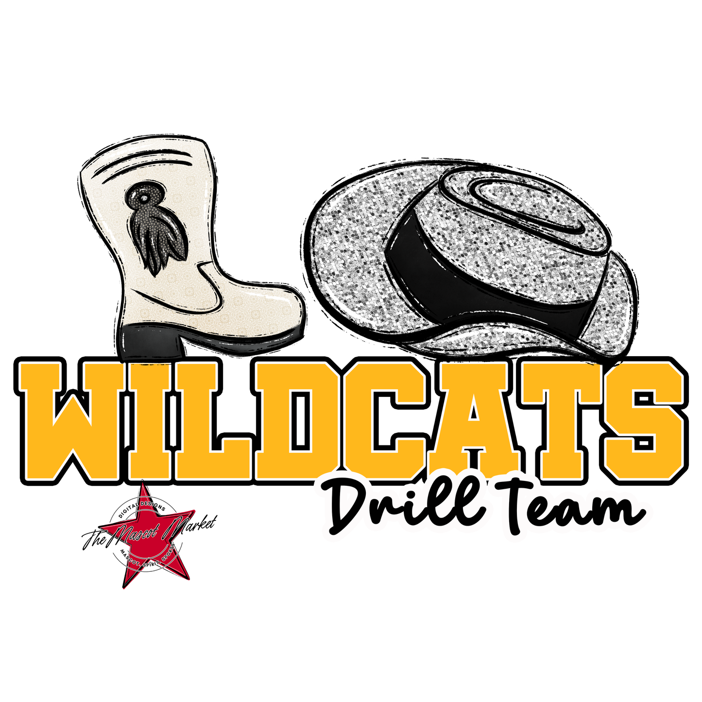 Wildcats Varsity Drillteam-Yellow