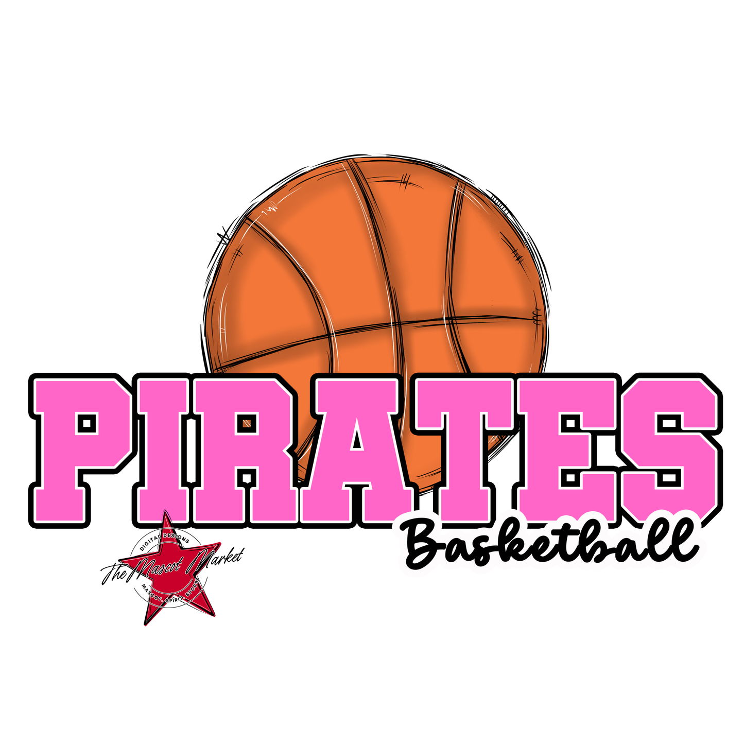 Pirates Varsity Basketball-Baby Pink